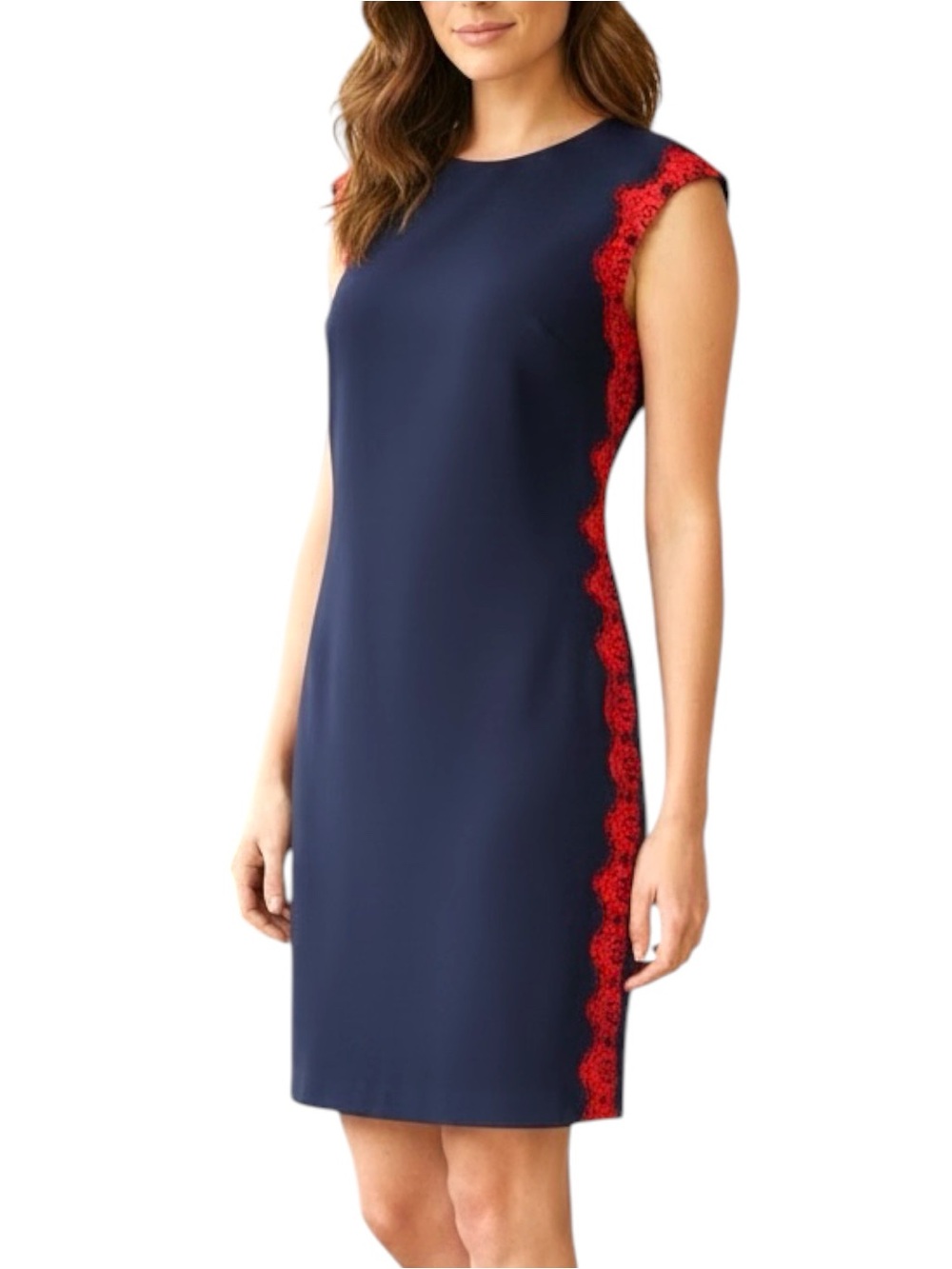 NEW NWT Trina Turk Sz 6 Whim Crochet Lace Appliqué Cocktail Shift Dress $268 Tag